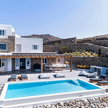 Dream View Villa, 2 Min Walk To The Beach, By Red Windmill 卡拉法蒂斯