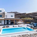 Dream View Villa, 2 Min Walk To The Beach, By Red Windmill Kalafati