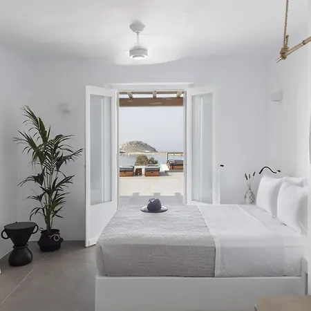 Dream View Villa, 2 Min Walk To The Beach, By Red Windmill 卡拉法蒂斯