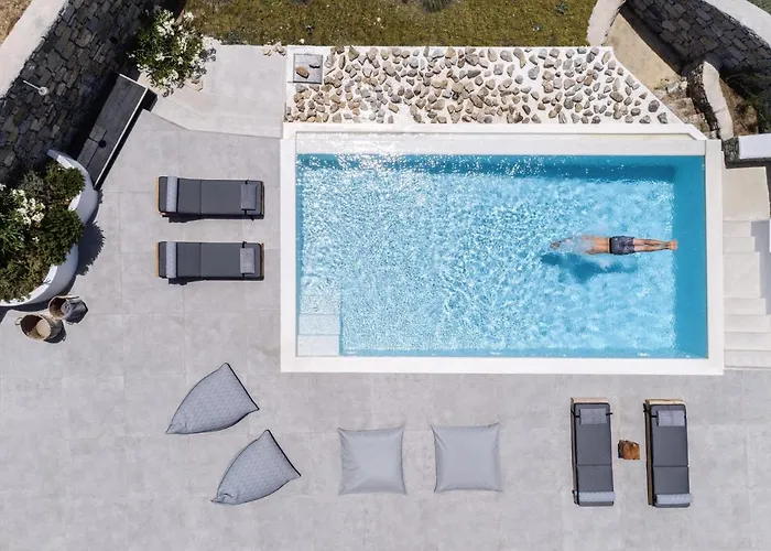 Dream View Villa, 2 Min Walk To The Beach, By Red Windmill * Kalafáti